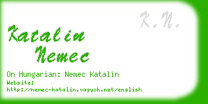 katalin nemec business card